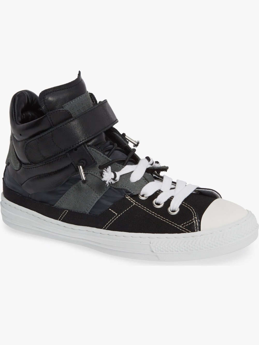 Maison Martin Margiela Black and White High-Top Sneakers